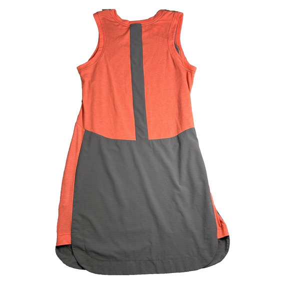 Title Nine Dress Women's Large Coral Gray Tennis Performance Dress with Pockets - Picture 2 of 5
